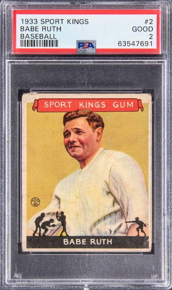 1933 Goudey Sport Kings Babe Ruth