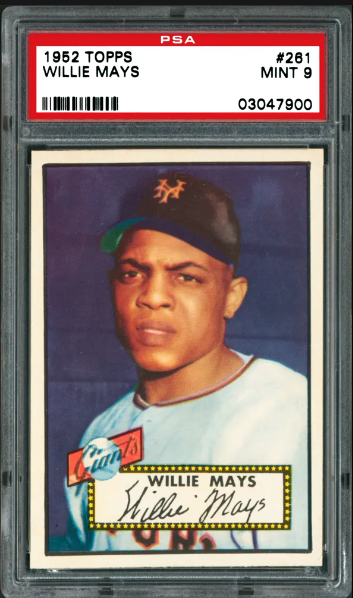 1952 Topps Willie Mays Card