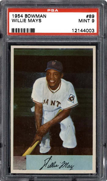 1954 Bowman Willie Mays Card