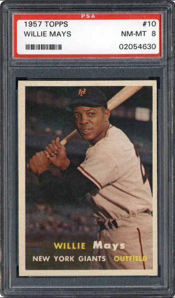 1957 Topps Willie Mays Card