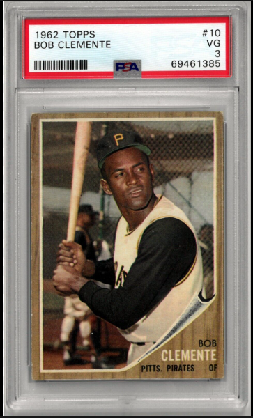 1962 Roberto Clemente Topps Baseball Card