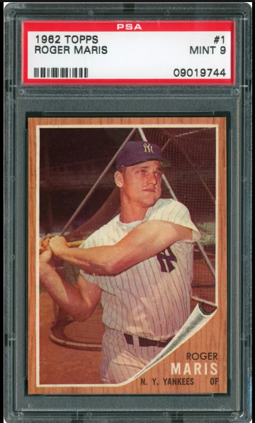 1962 Roger Maris Topps Baseball Card