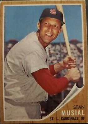 1962 Stan Musial Topps Baseball Card