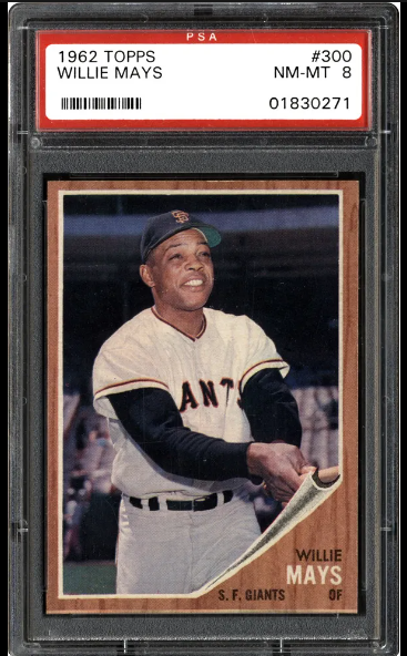 1962 Willie Mays Topps Baseball Card