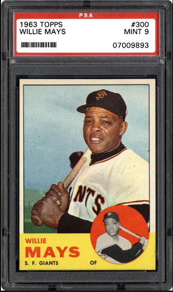 1963 Topps Willie Mays Card