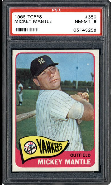 1965 Mickey Mantle Topps Baseball Card