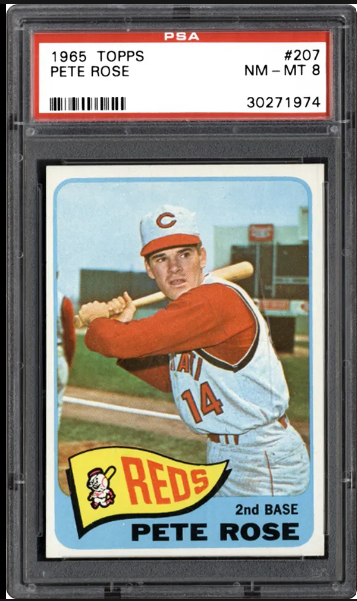 1965 Pete Rose Topps Baseball Card