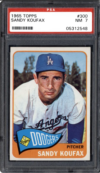 1965 Sandy Koufax Topps Baseball Card