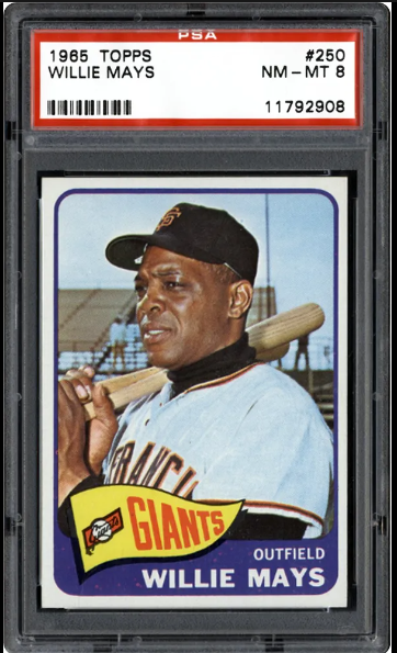 1965 Willie Mays Topps Baseball Card