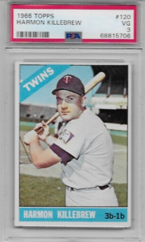 1966 Harmon Killebrew Topps Baseball Card