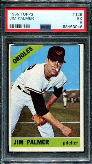 1966 Jim Palmer Topps Baseball Card