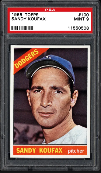 1966 Sandy Koufax Topps Baseball Card