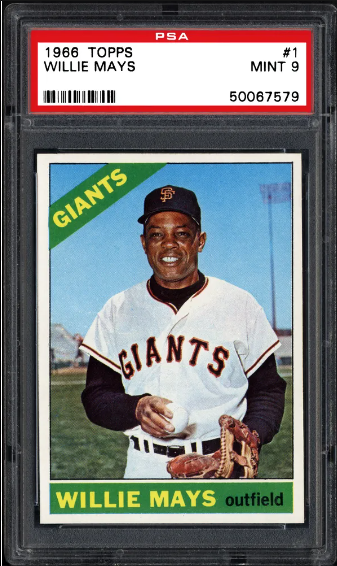 1966 Willie Mays Topps Baseball Card