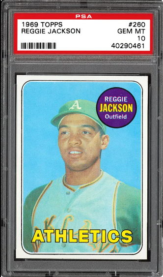 1969 Reggie Jackson Topps Baseball Card