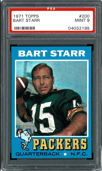 1971 Bart Starr Topps Football Card