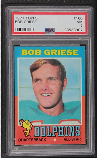 1971 Bob Griese Topps Football Card