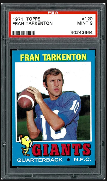 1971 Fran Tarkenton Topps Football Card