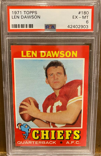 1971 Len Dawson Topps Football Card