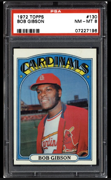 1972 Bob Gibson Topps Baseball Card