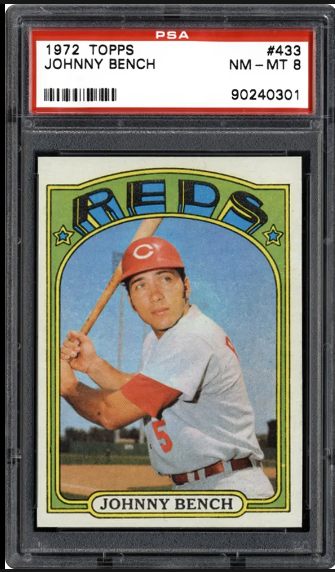 1972 Johnny Bench Topps Baseball Card