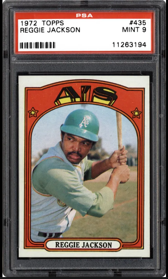 1972 Reggie Jackson Topps Baseball Card