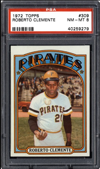 1972 Roberto Clemente Topps Baseball Card