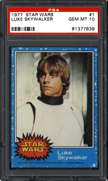 1977 Topps Star Wars #1 Luke Skywalker