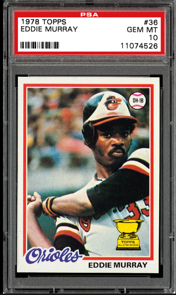 1978 Eddie Murray Topps Baseball Card