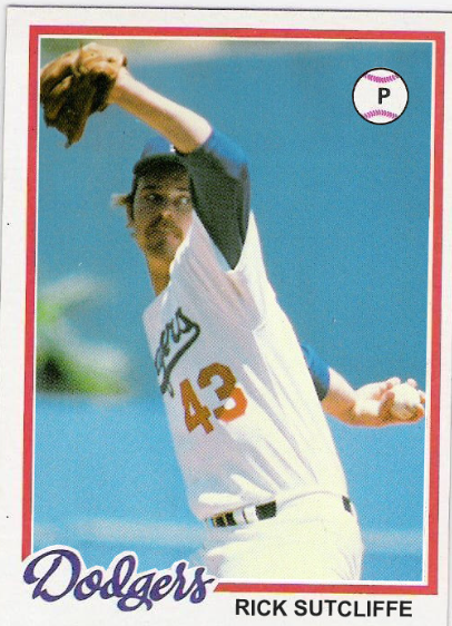 1978 Rick Sutcliffe Topps Baseball Card