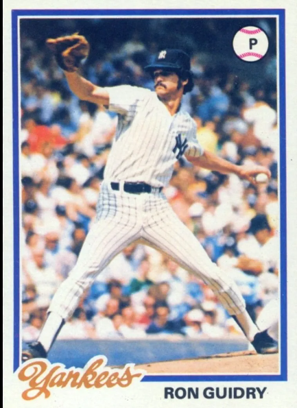 1978 Ron Guidry Topps Baseball Card