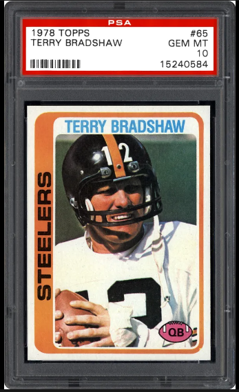 1978 Terry Bradshaw Topps Football C