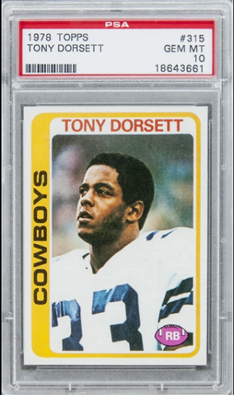 1978 Tony Dorsett Topps Football Card