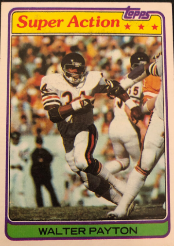 1978 Walter Payton In Action Topps Football Card