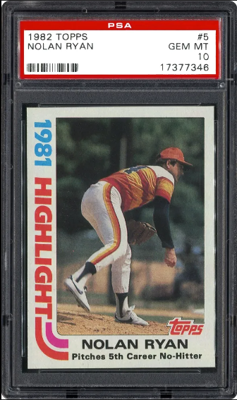 1982 Nolan Ryan Topps Baseball Card