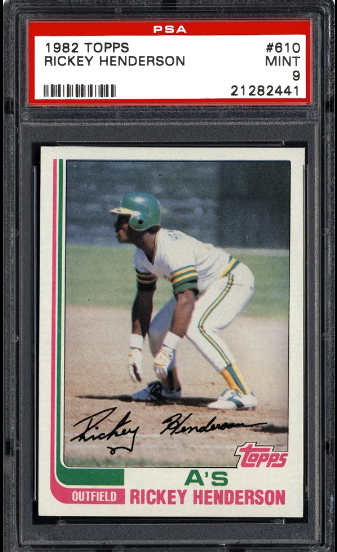 1982 Rickey Henderson Topps Baseball Card