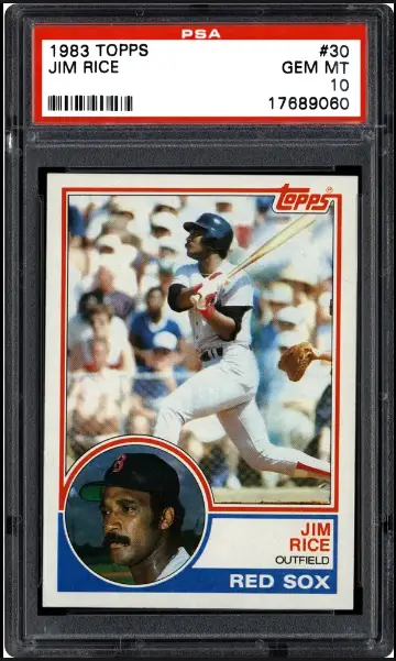 1983 Jim Rice Topps Baseball Card