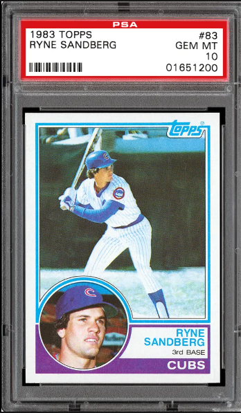 1983 Ryne Sandberg Topps Baseball Card