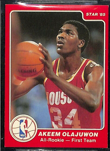 1985 Hakeem Olajuwon Star Gatorade Slam Dunk Supers