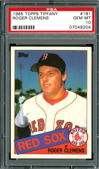 1985 Topps Tiffany Roger Clemens