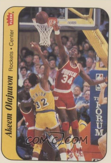 1986-87 Hakeem Olajuwon Fleer Basketball