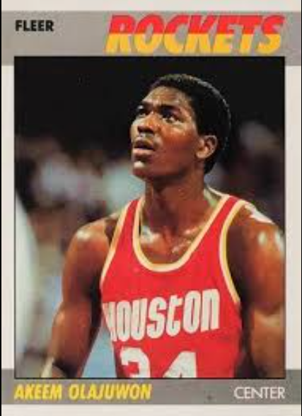 1986-87 Hakeem Olajuwon Fleer Rookie