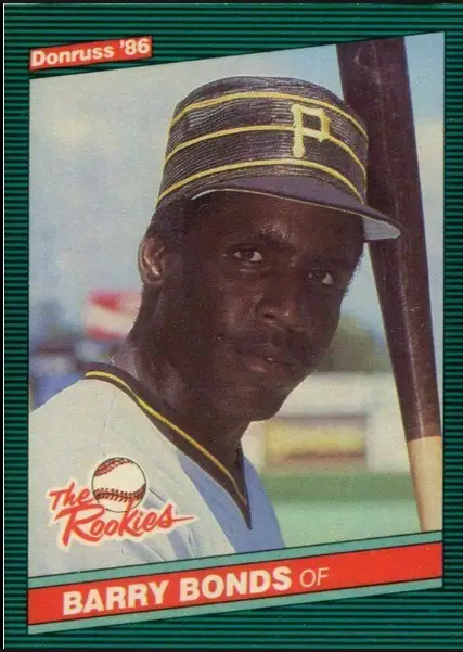 1986 Barry Bonds Donruss Baseball Card