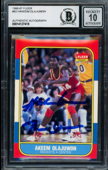 1986 Hakeem Olajuwon Fleer