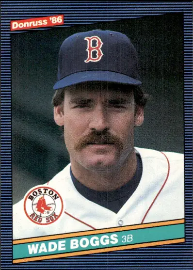 1986 Wade Boggs Donruss Baseball Card