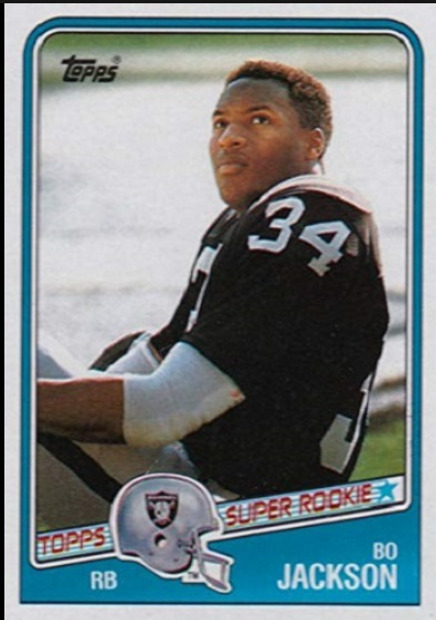 1987 Bo Jackson Topps Football Card