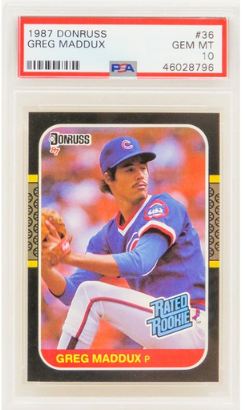 1987 Donruss Opening Day Greg Maddux Rookie Card