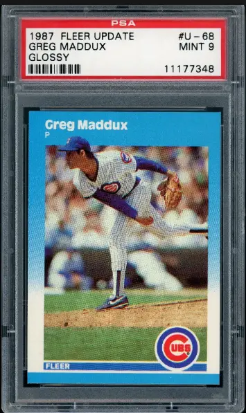 1987 Fleer Update Greg Maddux Rookie Card