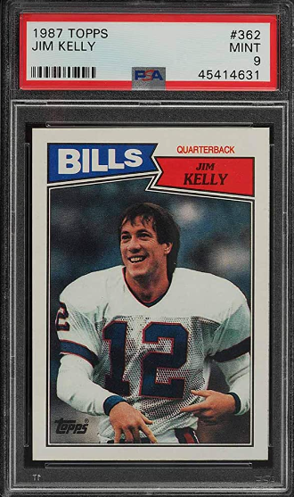 1987 Jim Kelly Topps Football Card