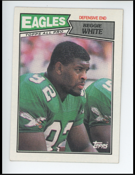 1987 Reggie White Topps Football Card