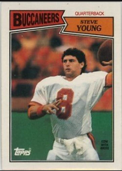 1987 Steve Young Topps Football Card